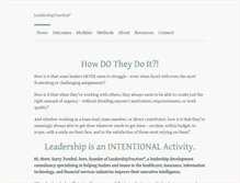 Tablet Screenshot of leadershiptraction.com